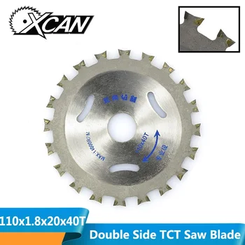 XCAN Diameter 110x1.8x20mm 40T Double Side Tipped TCT Circular Saw Blade Multipurpose Cutting Disc Wood Saw Blade
XCAN Diameter 110x1.8x20mm 40T Double Side Tipped TCT Circular Saw Blade Multipurpose Cutting Disc Wood Saw Blade