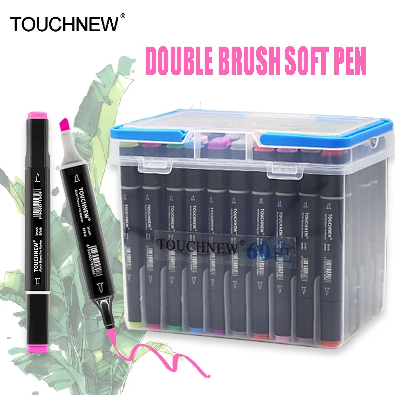 TOUCHNEW Soft Brush Markers Pen Set Sketch Dual Brush Markers Alcohol Based Markers Manga Drawing Animation Design Art Supplies
TOUCHNEW Soft Brush Markers Pen Set Sketch Dual Brush Markers Alcohol Based Markers Manga Drawing Animation Design Art Supplies