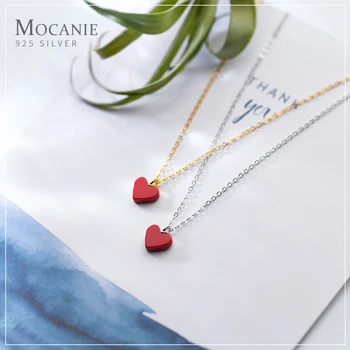 Mocanie Romantic 925 Sterling Silver Simple Lovely Tiny Red Heart Pendant for Women Link Chain Necklace Fine Jewelry 2020 Design
Mocanie Romantic 925 Sterling Silver Simple Lovely Tiny Red Heart Pendant for Women Link Chain Necklace Fine Jewelry 2020 Design