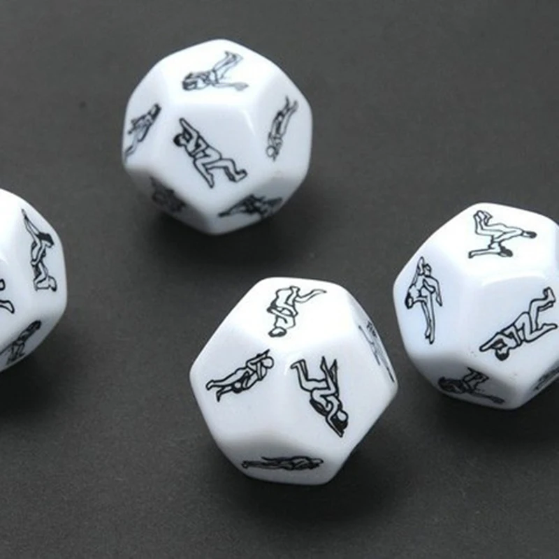 Кубики для эротической игры Ecstas Желания и предмет одежды, белые 9292365 - Ecstas - Игры - Купить