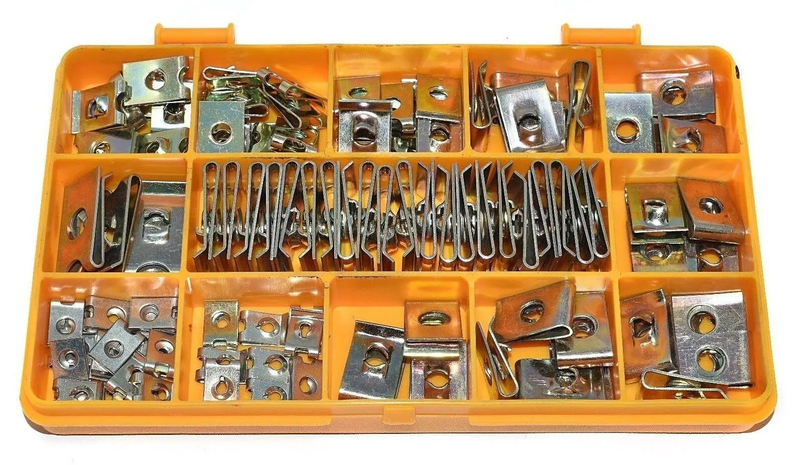 110pcs U-shaped Nut Fastener Zinc Yellow Assortment Kit Spring Clip Chimney Nut Spire Clips Speed Fasteners Lug Automobile Nuts
110pcs U-shaped Nut Fastener Zinc Yellow Assortment Kit Spring Clip Chimney Nut Spire Clips Speed Fasteners Lug Automobile Nuts