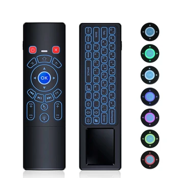 TTVBOX T6 Plus Backlit 2.4GHz Air mouse mini Wireless Keyboard & touchpad Remote Control for Android TV Box mini PC Projector
TTVBOX T6 Plus Backlit 2.4GHz Air mouse mini Wireless Keyboard & touchpad Remote Control for Android TV Box mini PC Projector