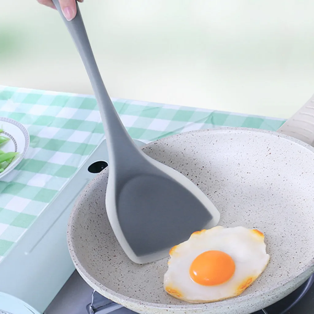 High Quality Heat Resistant Silicone Nonstick Kitchen Accessories Spatula Long Handle Shovel Thickening Kitchen Tools
High Quality Heat Resistant Silicone Nonstick Kitchen Accessories Spatula Long Handle Shovel Thickening Kitchen Tools