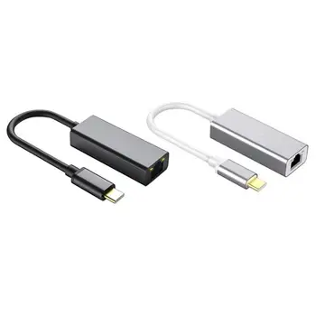 Type-C to RJ45 Aluminum Alloy 10/100Mbps Lan Ethernet Converter Type-C network card converter for Type-C notebook tablet
Type-C to RJ45 Aluminum Alloy 10/100Mbps Lan Ethernet Converter Type-C network card converter for Type-C notebook tablet
