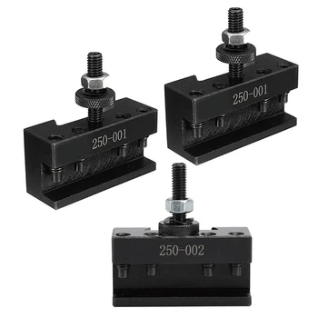 3 Pcs Quick Tool Change Holder Turning Facing Lathe Parting Blade, 2 Pcs 250-001 & 1 Pcs 250-002
3 Pcs Quick Tool Change Holder Turning Facing Lathe Parting Blade, 2 Pcs 250-001 & 1 Pcs 250-002