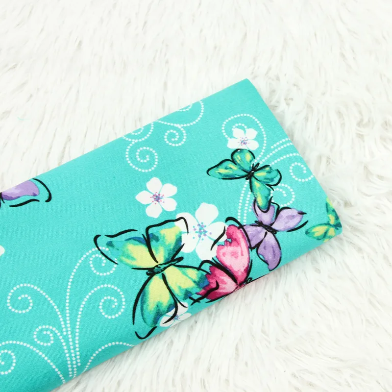half meter plain cotton fabric green bottom with butterfly print handmade DIY garment dress children tissue 100% cotton B528
half meter plain cotton fabric green bottom with butterfly print handmade DIY garment dress children tissue 100% cotton B528