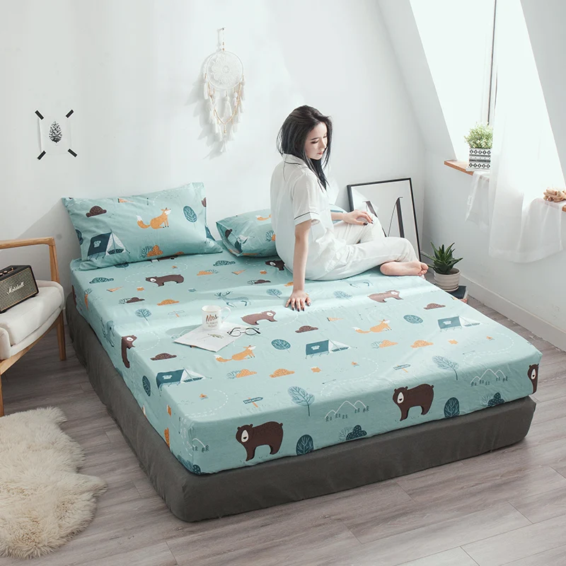 Cartoon Mattress Cover Blue Bear Deer Sheep Pattern Protector Sheet Bedspread Fitted Thin Soft Pad Bed Linens Home Textile
Cartoon Mattress Cover Blue Bear Deer Sheep Pattern Protector Sheet Bedspread Fitted Thin Soft Pad Bed Linens Home Textile