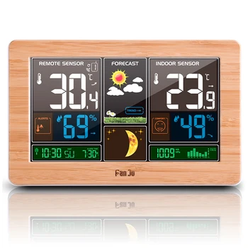 Fanju Digital Alarm Clock EU Plug Weather Station Clock Indoor Outdoor Temperature Humidity Forecast Desk Table Clock
Fanju Digital Alarm Clock EU Plug Weather Station Clock Indoor Outdoor Temperature Humidity Forecast Desk Table Clock