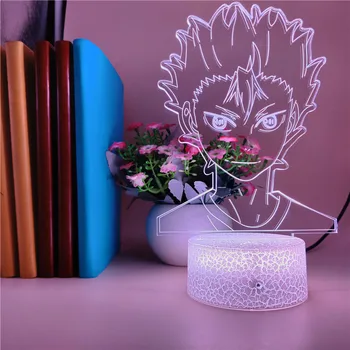 Smart Phone Control Anime 7 Colors 3d Night Light Characters Nishinoya Yuu Volleyball Haikyuu Acrylic Table Lamp for Child Gifts 
Smart Phone Control Anime 7 Colors 3d Night Light Characters Nishinoya Yuu Volleyball Haikyuu Acrylic Table Lamp for Child Gifts