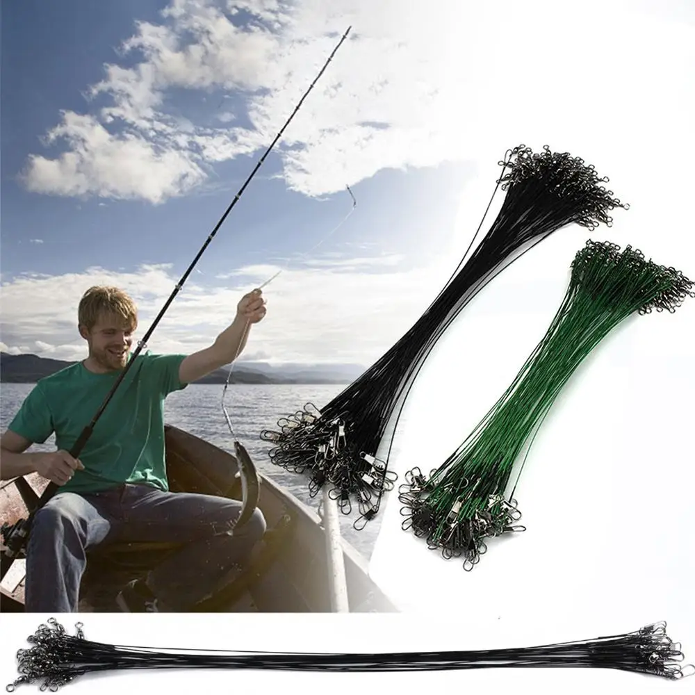 72pcs Fishing Wire Line Trace Wire Leader Swivel Spinner Fishing Wire Leaders Fishing Accessory Tackle Wholesale Dropshipping
72pcs Fishing Wire Line Trace Wire Leader Swivel Spinner Fishing Wire Leaders Fishing Accessory Tackle Wholesale Dropshipping