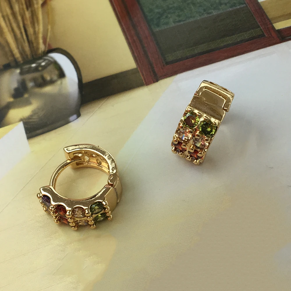 Europe America CZ Hoop Earrings Cubic Gold Earrings Hypoallergenic Exquisite Workmanship Beautiful Gift Choice Women
Europe America CZ Hoop Earrings Cubic Gold Earrings Hypoallergenic Exquisite Workmanship Beautiful Gift Choice Women