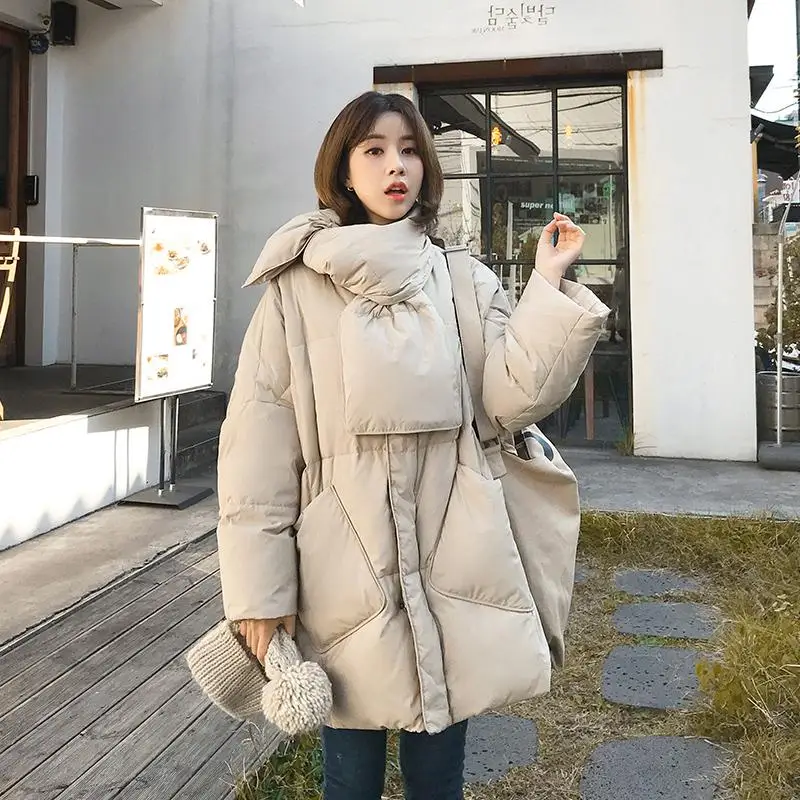 2019 Winter Jacket Women Solid With Scarf Warm Female 90%White Duck Down Jacket Down Coat Loose Oversized Womens Long Down Parka
2019 Winter Jacket Women Solid With Scarf Warm Female 90%White Duck Down Jacket Down Coat Loose Oversized Womens Long Down Parka