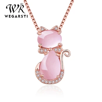 WEGARSTI 925 Silver Jewelry Cute Naturel Rose Quartz Pendant Necklaces For Women Necklace Charm Wedding Party Fine Jewelry Gifts 
WEGARSTI 925 Silver Jewelry Cute Naturel Rose Quartz Pendant Necklaces For Women Necklace Charm Wedding Party Fine Jewelry Gifts