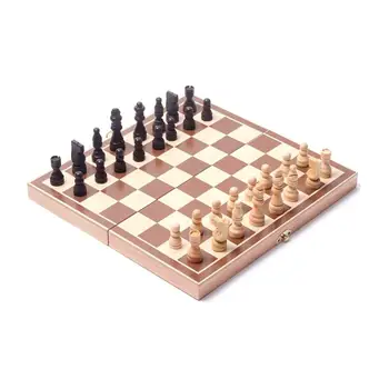 3 in 1 Wooden International Chess Set Board Travel Games Chess Backgammon Draughts Entertainment
3 in 1 Wooden International Chess Set Board Travel Games Chess Backgammon Draughts Entertainment