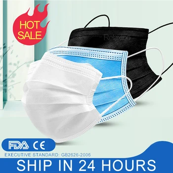 100pcs mask High Quality Non Woven Disposable Face Mask 3 Layers Anti-Dust Face Masks Earloop Mouth protection Mask Maske Masker
100pcs mask High Quality Non Woven Disposable Face Mask 3 Layers Anti-Dust Face Masks Earloop Mouth protection Mask Maske Masker