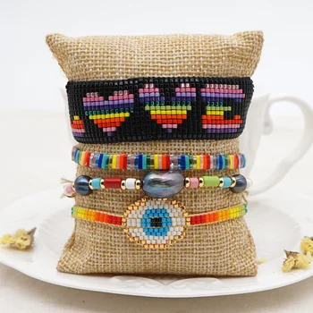 Go2Boho Turkish Evil Eye Bracelet For Women Boho Rainbow Miyuki Bracelets Jewelry Enamel Tile Pearl Summer Jewellery Gift
Go2Boho Turkish Evil Eye Bracelet For Women Boho Rainbow Miyuki Bracelets Jewelry Enamel Tile Pearl Summer Jewellery Gift