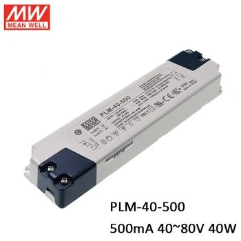 MEAN WELL PLM-40-500 500mA 40-80V DC 40W LED Power Supply 3-step analog Dimming Constant current mode LED Driver 110V/220VAC
MEAN WELL PLM-40-500 500mA 40-80V DC 40W LED Power Supply 3-step analog Dimming Constant current mode LED Driver 110V/220VAC