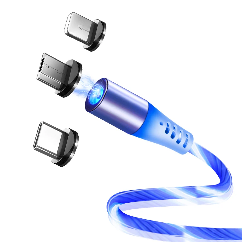 SUNPHG Flow Luminous Magnetic Cable LED Light Micro USB Cord Type C Charger Cable for iPhone Samsung Mobile Phone Charging Wire
SUNPHG Flow Luminous Magnetic Cable LED Light Micro USB Cord Type C Charger Cable for iPhone Samsung Mobile Phone Charging Wire