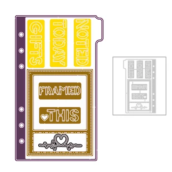 2020 New Word THIS NOTED TODAY Heart Frame Metal Cutting Dies For Making Paper Card Scrapbooking Journal Photo Album no stamps
2020 New Word THIS NOTED TODAY Heart Frame Metal Cutting Dies For Making Paper Card Scrapbooking Journal Photo Album no stamps