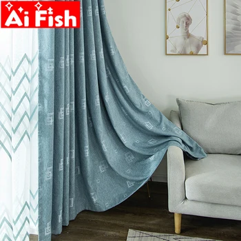 Modern Minimalist Jacquard Geometric Blue Shading Bedroom Blackout Curtain Fabric Embroidered Wave Living Room Tulle MY306-5
Modern Minimalist Jacquard Geometric Blue Shading Bedroom Blackout Curtain Fabric Embroidered Wave Living Room Tulle MY306-5