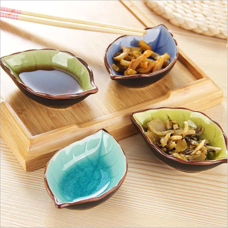 Chinese Leaf Ceramic Tableware Kitchen Multi-purpose Small Fish Seasoning Dish Ice Cracked Glaze Sauce Insulation Small Dish
Chinese Leaf Ceramic Tableware Kitchen Multi-purpose Small Fish Seasoning Dish Ice Cracked Glaze Sauce Insulation Small Dish