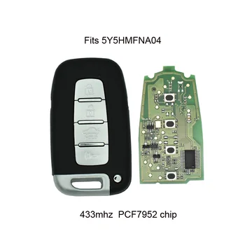 4 Button Smart Remote Key Keyless Fob 433Mhz For Hyundai SY5HMFNA04 For Kia Forte Soul Rio Borrego Sorento Optima PCF7952 Chip
4 Button Smart Remote Key Keyless Fob 433Mhz For Hyundai SY5HMFNA04 For Kia Forte Soul Rio Borrego Sorento Optima PCF7952 Chip