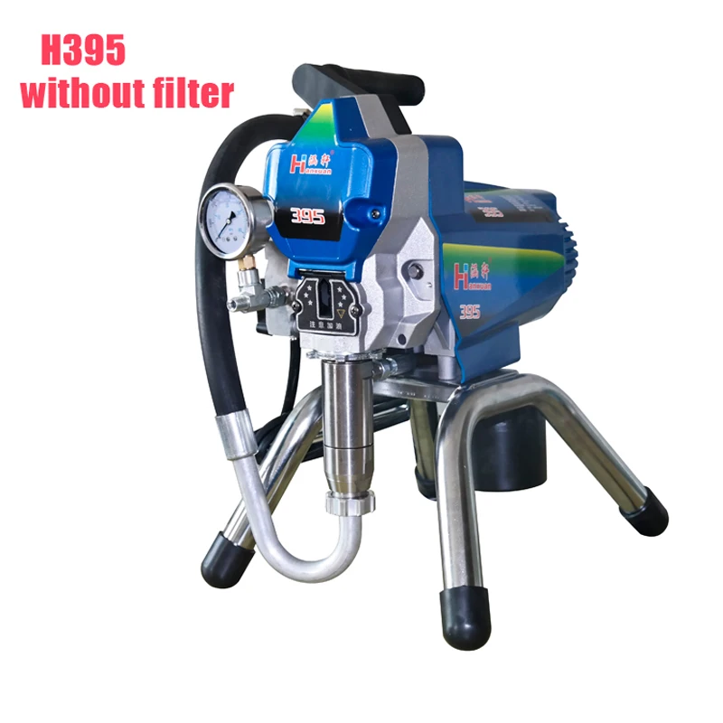 Airless Paint Sprayer High Pressure Electric Painting Machine H395 without filter with spraying gun paint tool factory sale
Airless Paint Sprayer High Pressure Electric Painting Machine H395 without filter with spraying gun paint tool factory sale
