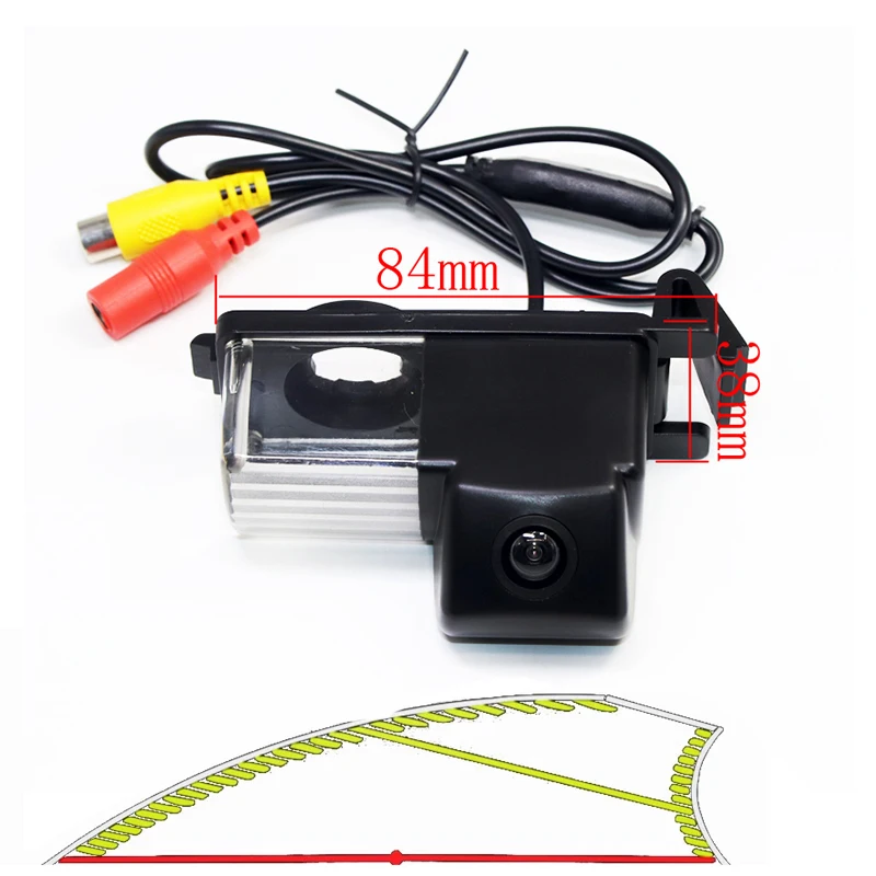 

HD CCD Dynamic Trajectory Tracking Car Rearview Reverse Camera for Nissan Patrol Super Safari Y61 Armada Y62 Parking Accessories