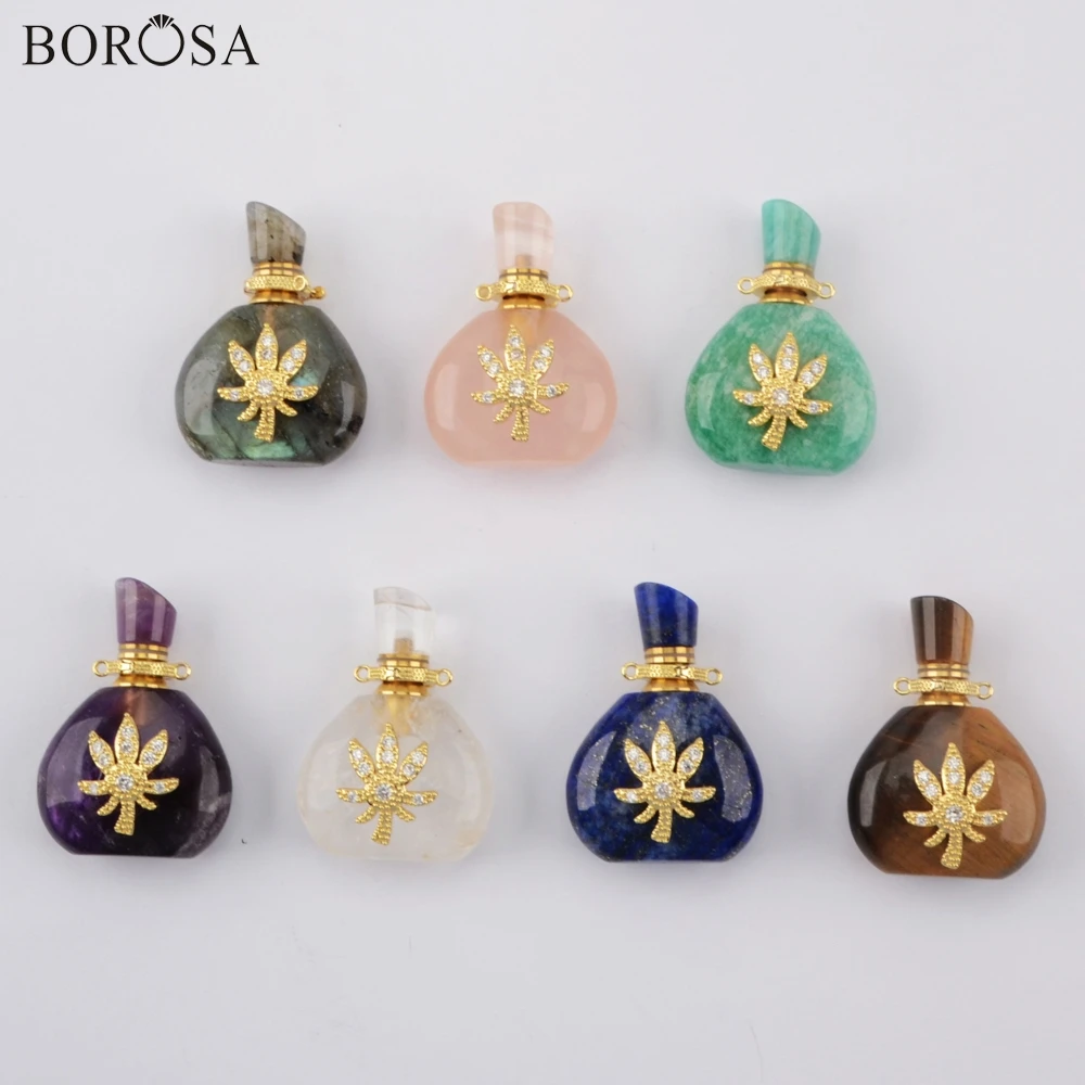 BOROSA Enssential масляный диффузор натуральный камень флакон духов Ожерелье Подвеска