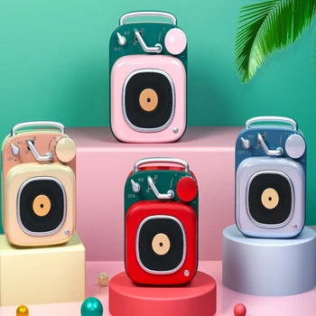 HM20 Wireless Bluetooth 5.0 Speaker Retro Atomic Record Player Creative Player Cute Mini Portable Mobile Phone Small Stereo Bass
HM20 Wireless Bluetooth 5.0 Speaker Retro Atomic Record Player Creative Player Cute Mini Portable Mobile Phone Small Stereo Bass
