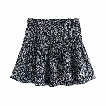 2020 summer women's new retro waist slimming elastic waist A-line skirt small floral big skirt print mini skirt
2020 summer women's new retro waist slimming elastic waist A-line skirt small floral big skirt print mini skirt