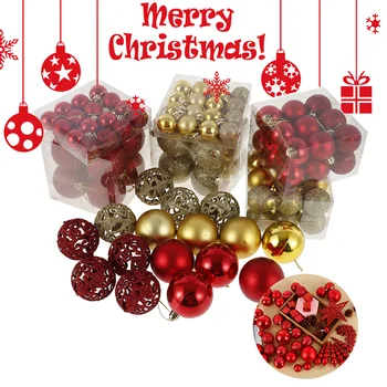 Christmas Tree Balls Xmas Decoration Baubles Gold Red Plastic Hanging Christmas Balls Ornament for Home Xmas New Year Decor Gift 
Christmas Tree Balls Xmas Decoration Baubles Gold Red Plastic Hanging Christmas Balls Ornament for Home Xmas New Year Decor Gift