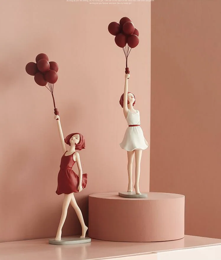 European Luxury Balloon Girl Resin Decoration Home Livingroom Figurines Ornaments TV Cabinet Statue Crafts Birthday Wedding Gift
European Luxury Balloon Girl Resin Decoration Home Livingroom Figurines Ornaments TV Cabinet Statue Crafts Birthday Wedding Gift