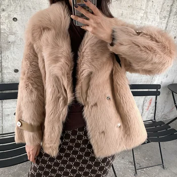 Vintge Natural Fur Coat Female Winter Wool Coats Women Clothes 2020 Korean Double Faced Fur Tops 100% Wool Jackets Hiver 19016 
Vintge Natural Fur Coat Female Winter Wool Coats Women Clothes 2020 Korean Double Faced Fur Tops 100% Wool Jackets Hiver 19016