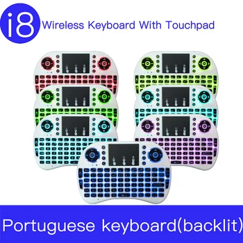 Hot 2.4GHz MultiFunction i8 Mini Wireless Keyboard Air Mouse with TouchPad Backlit Portuguese for Android TV Box/Laptops/Mini PC
Hot 2.4GHz MultiFunction i8 Mini Wireless Keyboard Air Mouse with TouchPad Backlit Portuguese for Android TV Box/Laptops/Mini PC