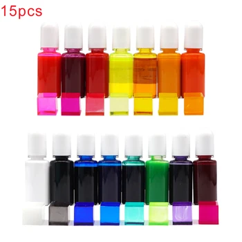 15 Colors Garment Accessories Epoxy Resin Pigment Set 10g UV Glue Mini Portable Jewelry Making Nail Art Odorless Home Leakproof
15 Colors Garment Accessories Epoxy Resin Pigment Set 10g UV Glue Mini Portable Jewelry Making Nail Art Odorless Home Leakproof