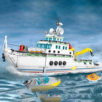893Pcs MOC Small Particle Mechanical Rescue Coast Guard Vessel DIY Assembly Model Building Kit Best Gift For 8+
893Pcs MOC Small Particle Mechanical Rescue Coast Guard Vessel DIY Assembly Model Building Kit Best Gift For 8+