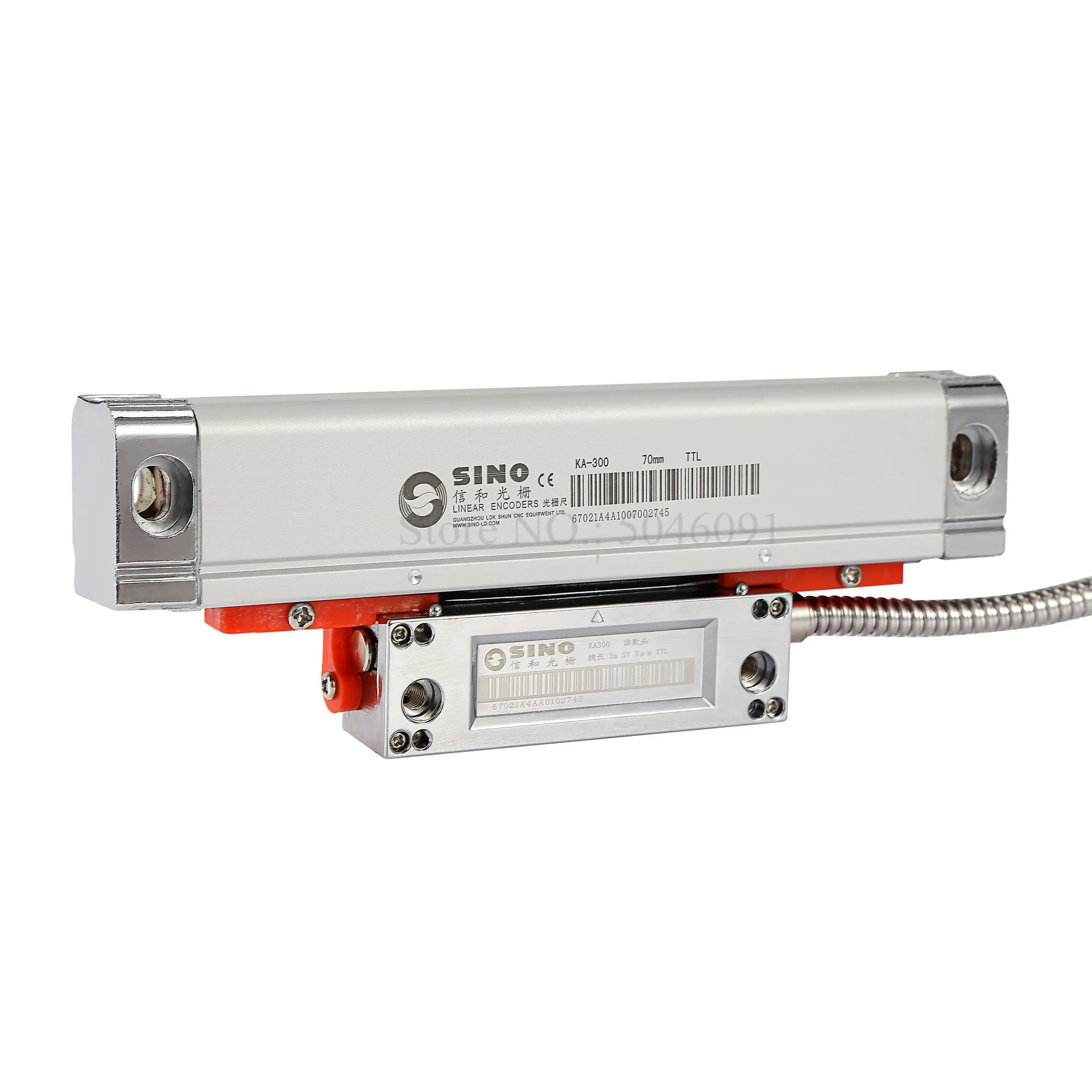 Sino Orignal KA300 Linear Scale 0.005mm TTL 5VDC SINO KA-300 520 570 620 670 720 770 820 870 920mm Optical Linear Encoder Sensor
Sino Orignal KA300 Linear Scale 0.005mm TTL 5VDC SINO KA-300 520 570 620 670 720 770 820 870 920mm Optical Linear Encoder Sensor