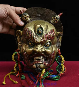 christmas Tibet Buddhism Copper Brass Mahakala Wrathful Deity Buddha Head Statue Pendant halloween
christmas Tibet Buddhism Copper Brass Mahakala Wrathful Deity Buddha Head Statue Pendant halloween