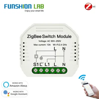 Tuya ZigBee 3.0 Smart Light Switch Module Smart Life/Tuya Wireless Remote Control, Work with Alexa Google Home for Voice Control
Tuya ZigBee 3.0 Smart Light Switch Module Smart Life/Tuya Wireless Remote Control, Work with Alexa Google Home for Voice Control