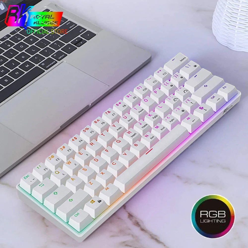 RK61 Mechanical Gaming Keyboard Small Compact 61 Keys Wireless keyboard Bluetooth 60% RGB Blue Brown Red Switch TKL Keyboard
RK61 Mechanical Gaming Keyboard Small Compact 61 Keys Wireless keyboard Bluetooth 60% RGB Blue Brown Red Switch TKL Keyboard