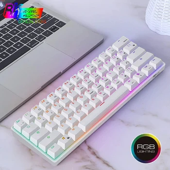 RK61 Mechanical Gaming Keyboard Small Compact 61 Keys Wireless keyboard Bluetooth 60% RGB Blue Brown Red Switch TKL Keyboard
RK61 Mechanical Gaming Keyboard Small Compact 61 Keys Wireless keyboard Bluetooth 60% RGB Blue Brown Red Switch TKL Keyboard