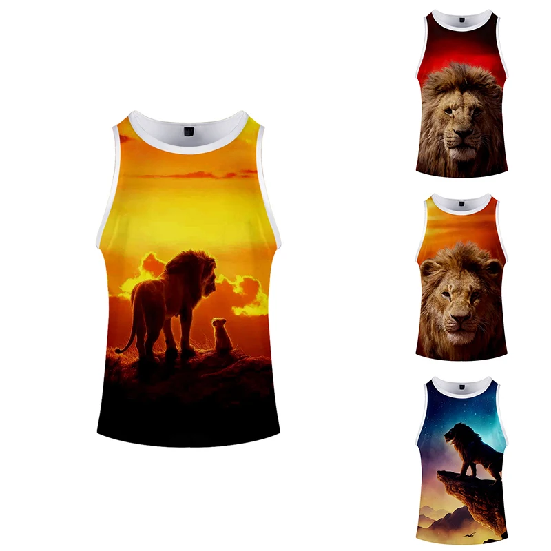 Summer Fashion Hip Hop Cartoon King Lion Costume Printed 3d Bodybuilding Tank Tops Sleeveless Men Women Clothing Fitness 3D Vest
Summer Fashion Hip Hop Cartoon King Lion Costume Printed 3d Bodybuilding Tank Tops Sleeveless Men Women Clothing Fitness 3D Vest