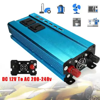 Car Solar Power Inverter 2500W DC 12/ 24V to AC 220V 4 USB Interfaces Converter Modified Sine Wave Car Voltage Car Inverter
Car Solar Power Inverter 2500W DC 12/ 24V to AC 220V 4 USB Interfaces Converter Modified Sine Wave Car Voltage Car Inverter