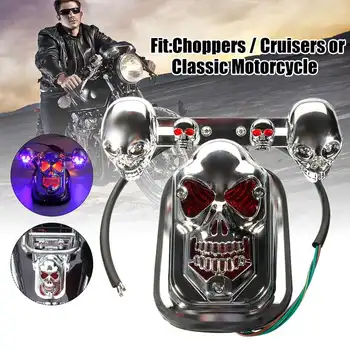 20W LED Motorcycle Turn Signal Lights Indicators Rear Tail Stop Brake Light Lamp Skull For Choppers/Cruisers Classic Motorcycle
20W LED Motorcycle Turn Signal Lights Indicators Rear Tail Stop Brake Light Lamp Skull For Choppers/Cruisers Classic Motorcycle