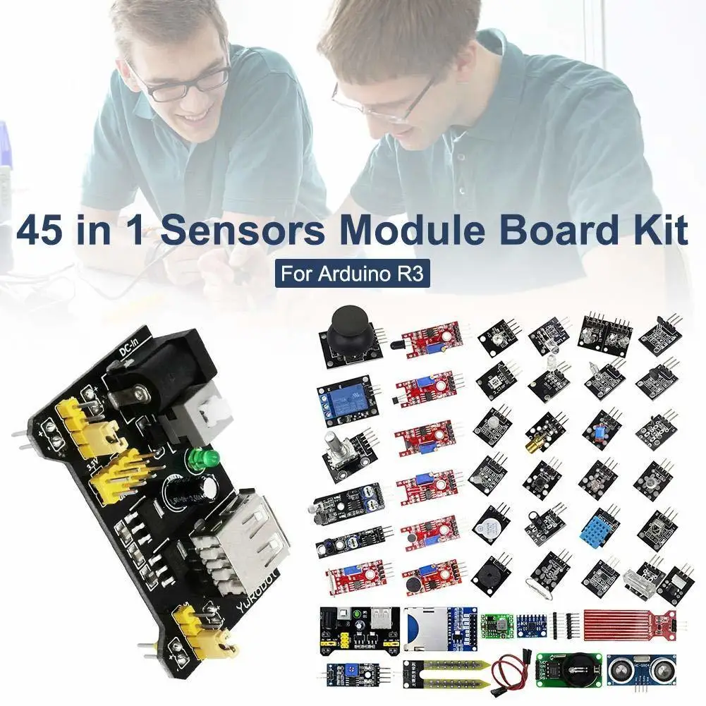 45 In 1 Sensors Modules Starter Kit For Arduino, Better Than 37in1 Sensor Kit 37 In 1 Sensor Kit
45 In 1 Sensors Modules Starter Kit For Arduino, Better Than 37in1 Sensor Kit 37 In 1 Sensor Kit