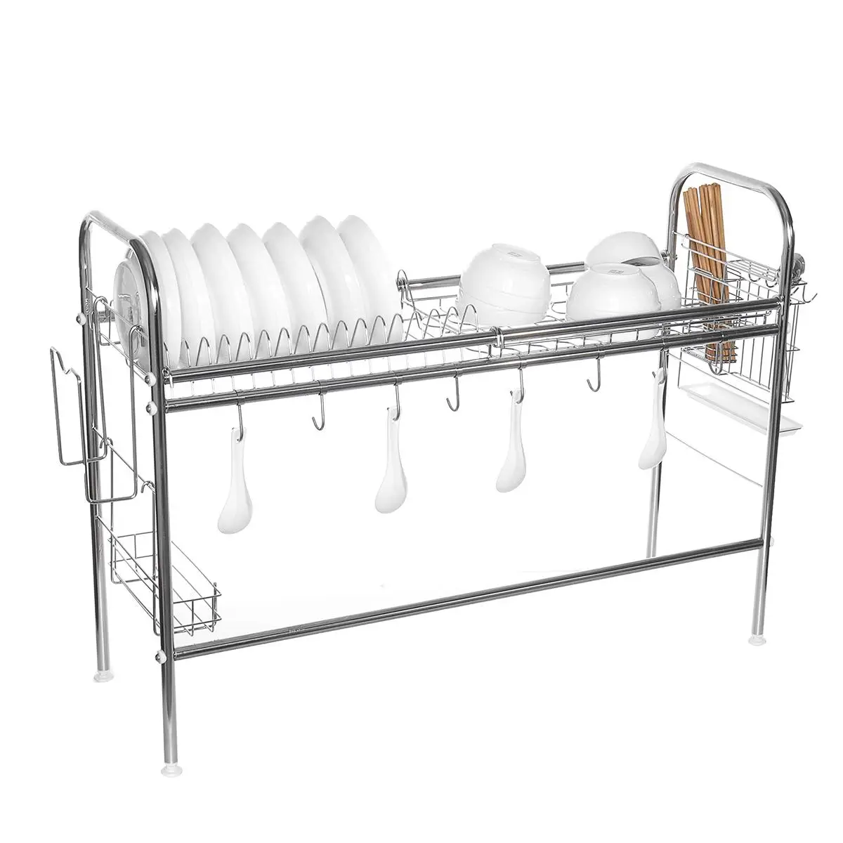 Stainless Steel Kitchen Shelf Rack Drying Drain Storage Holders Kitchen Plate Dish Cutlery Cup Drain Rack Kitchen Organizer
Stainless Steel Kitchen Shelf Rack Drying Drain Storage Holders Kitchen Plate Dish Cutlery Cup Drain Rack Kitchen Organizer