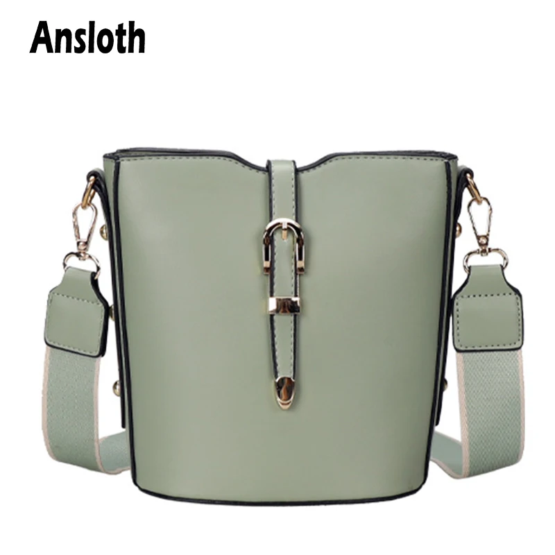 Ansloth Solid Color Crossbody Bags PU Leather Shoulder Bags Designer Large Capacity Bucket Bag Magnetic Buckle Bag Ladies HPS939
Ansloth Solid Color Crossbody Bags PU Leather Shoulder Bags Designer Large Capacity Bucket Bag Magnetic Buckle Bag Ladies HPS939