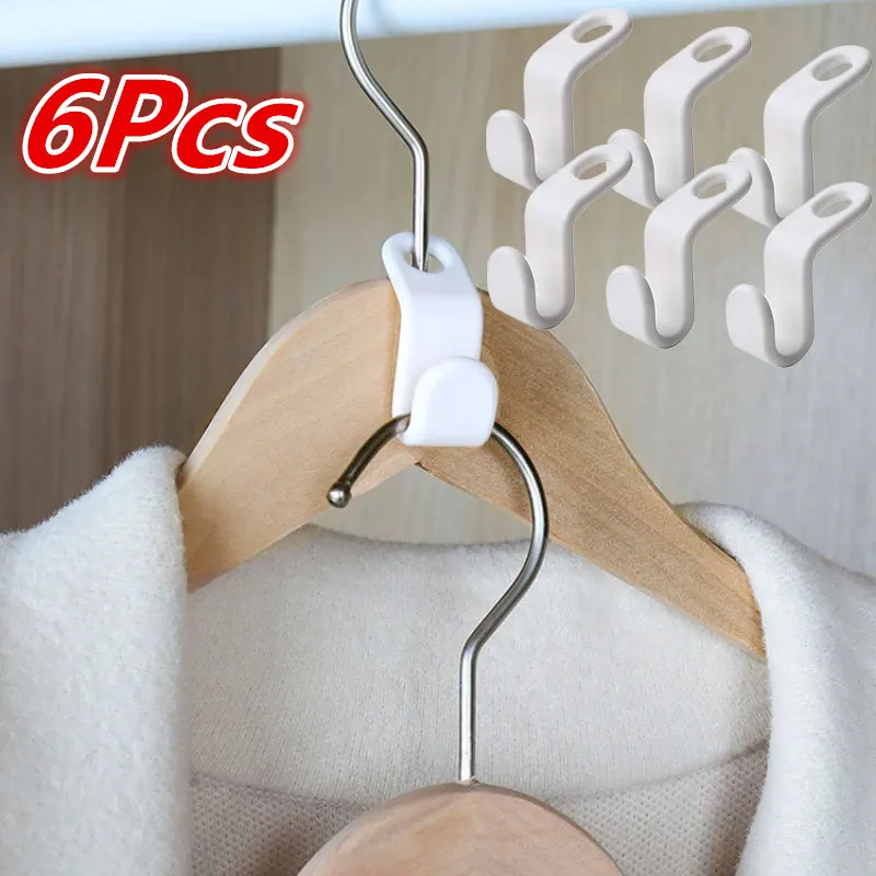 6 Pcs Wardrobe Space-saving Multi-function Hanger Hook Coat Hook Plastic Closet Stack Hanger Rack Bedroom Storage Organizer
6 Pcs Wardrobe Space-saving Multi-function Hanger Hook Coat Hook Plastic Closet Stack Hanger Rack Bedroom Storage Organizer