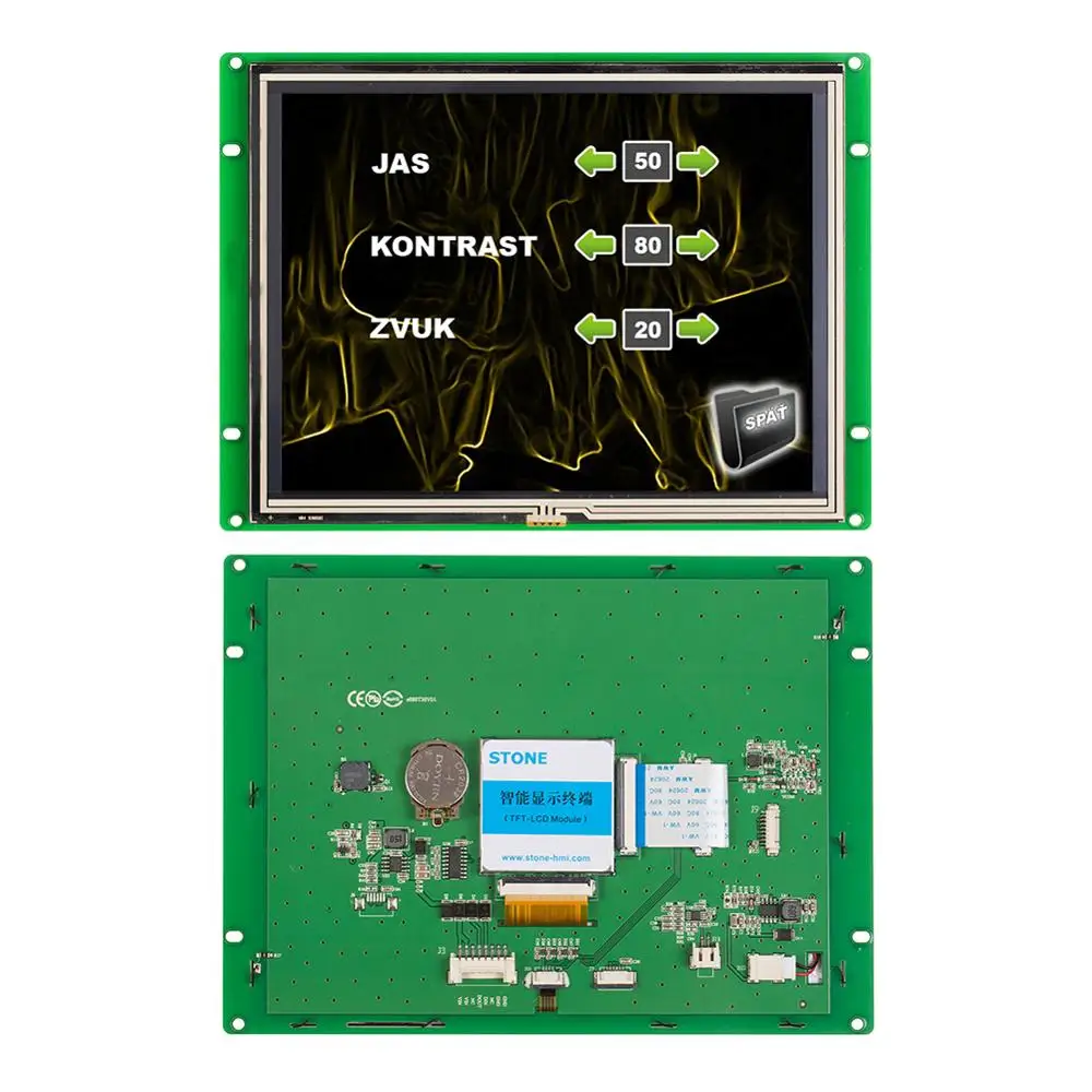 ЖК-дисплей HMI TFT диагональю 8,0 дюйма STONE с RS232 /RS485/портом + сенсорным контроллером для промышленного использования
ЖК-дисплей HMI TFT диагональю 8,0 дюйма STONE с RS232 /RS485/портом + сенсорным контроллером для промышленного использования
